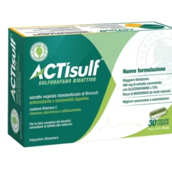 SHERMAN TREE Srl Actisulf Sulforafano 30 capsule vegetali - Integratore Antiossidante e contro la Stanchezza Sale