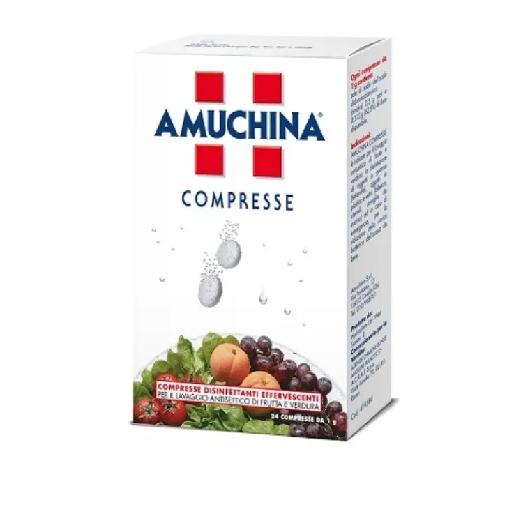 ANGELINI CH Amuchina Disinfettante 24 Compresse per Lavaggio Antisettico New