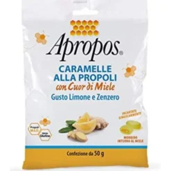 DESA PHARMA Apropos Caramelle Dure Cuore di Miele gusto Limone e Zenzero 50 grammi Hot