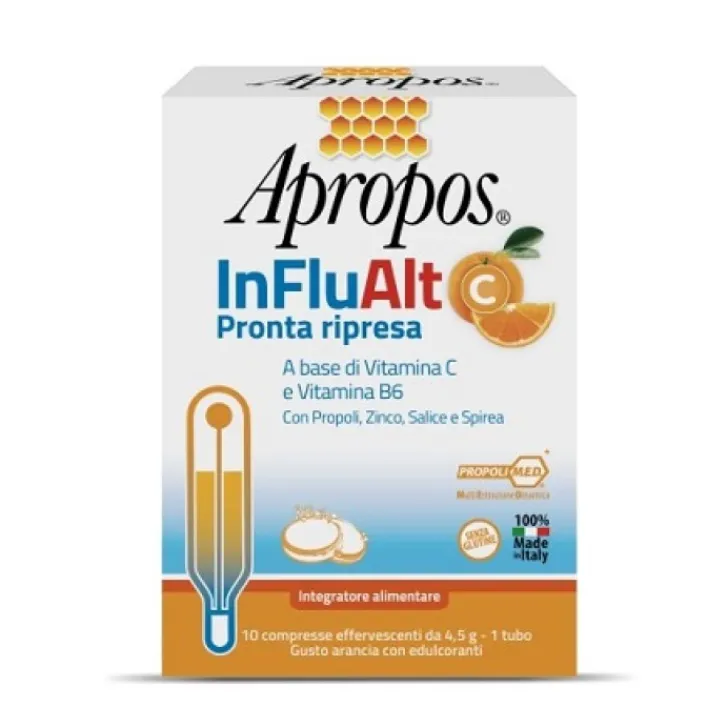 DESA PHARMA Apropos InFluAlt C Pronta Ripresa 10 Compresse Effervescenti - Integratore di Vitamine Hot