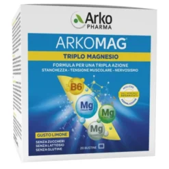 ARKOFARM Srl Arkomag Triplo Magnesio 20 bustine - Integratore Alimentare Hot