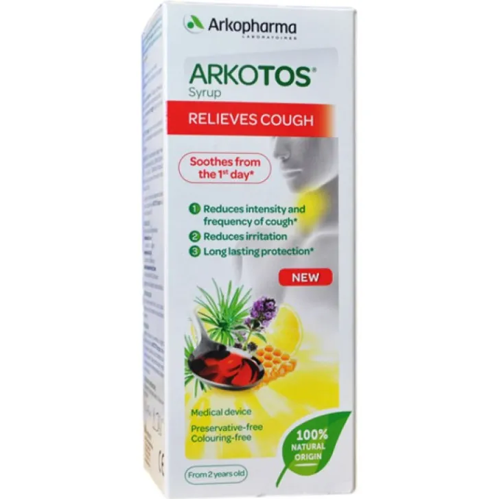 ARKOFARM Srl Arkotos Sciroppo Tosse Secca e Tosse Grassa 140 ml New
