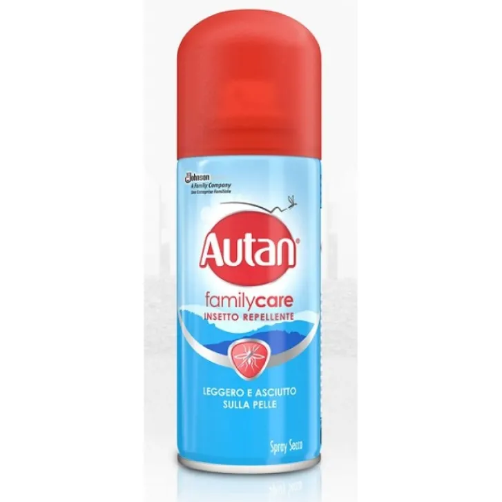 SC JOHNSON ITALY Srl Autan Family Care Spray Secco Repellente Insetti 100 ml New