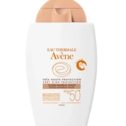 PIERRE FABRE Avene Solare Fluido Minerale Colorato SPF 50+ Protezione Viso 40 ml Sale