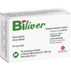 CABER Biliver 30 compresse tristrato - Integratore Alimentare Clearance