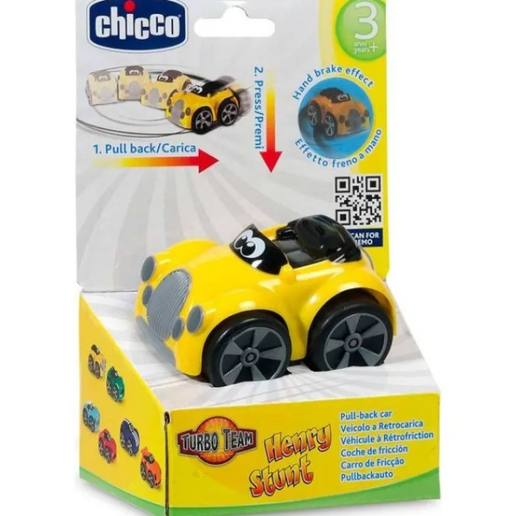 CHICCO (ARTSANA SpA) Chicco Gioco Turbo Touch Stunt Macchina Gialla New