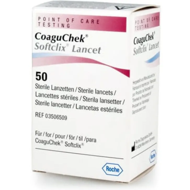 ROCHE DIAGNOSTICS SpA CoaguChek SoftClix Lancette Pungidito 50 Pezzi Clearance
