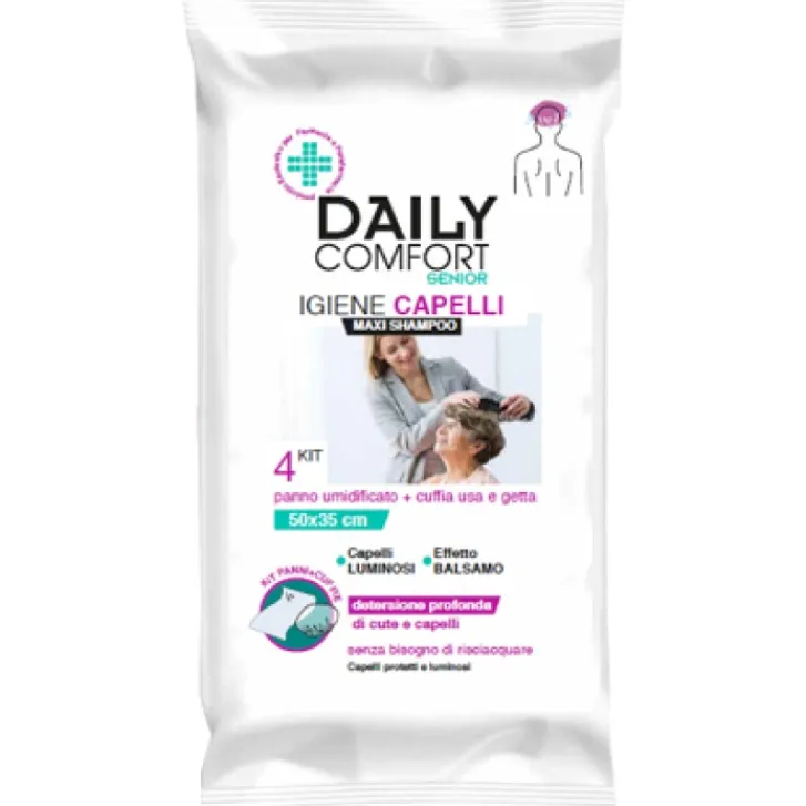 DIVA INTERNATIONAL Srl Daily Comfort Senior Panni Shampoo 4 pezzi Discount