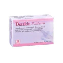 ABBATE A&V PHARMA Srl Detskin Foliferro 30 Compresse - Integratore Alimentare Discount