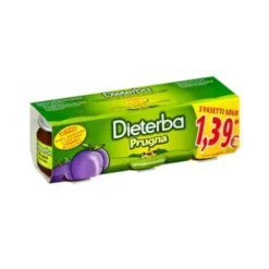 PLASMON Dieterba Omogeneizzato Prugna 3 x 80 grammi Discount