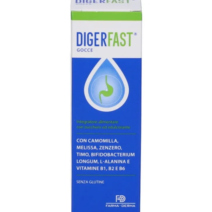 FARMA-DERMA Digerfast Gocce 30 ml - Integratore Benessere Digestivo Discount