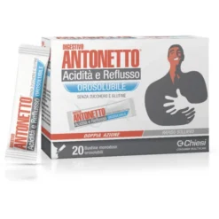 CHIESI ITALIA SpA Digestivo Antonetto Acidità e Reflusso Integratore 20 Bustine Orosolubili Clearance