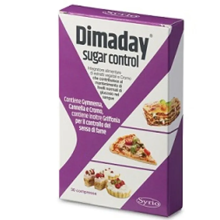 SYRIO Srl Dimaday Sugar Control 30 Compresse - Integratore Alimentare Hot