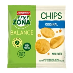ENERVIT Enerzona Chips 40-30-30 Snack di Soia Gusto Classico 1 Minipack New