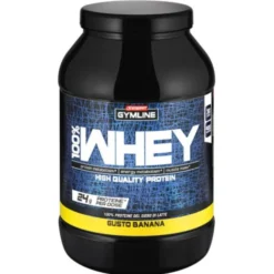 ENERVIT SpA Enervit Gymline 100% Whey Proteine Concentrate Banana 900 grammi - Integratore Proteico Sale