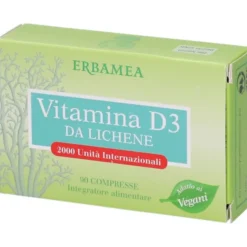 ERBAMEA Srl Erbamea Vitamina D3 da Lichene 90 compresse - Integratore Alimentare Best