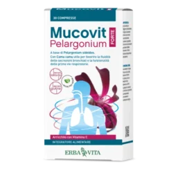 ERBA VITA GROUP SpA Erba Vita Mucovit Pelargonium Forte 30 compresse - Integratore Vie Respiratorie Sale