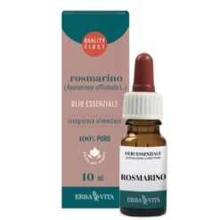 ERBA VITA Olio Essenziale Rosmarino Gocce 10 ml - Integratore Digestivo Clearance