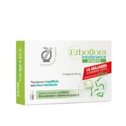 BIODUE SpA Erboflora Intolerance Forte 20 Capsule - Integratore Flora Intestinale Online