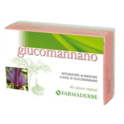 FARMADERBE Srl Farmaderbe Glucomannano 60 Capsule - Integratore Alimentare Clearance