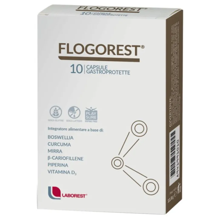 URIACH ITALY Flogorest 10 Capsule - Integratore Antinfiammatorio Articolare e Muscolare Best