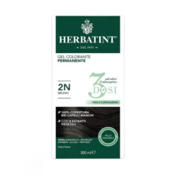 ANTICA ERBORISTERIA Herbatint Tintura per Capelli Gel Permanente 3 Dosi 2N Bruno 300 ml Hot