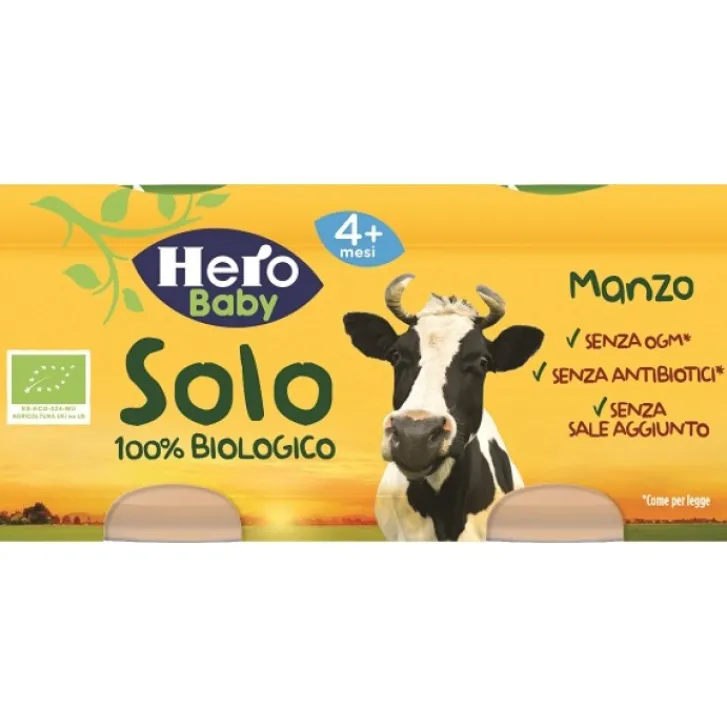 FATER SpA Hero Omogeneizzato Manzo 2 x 80 grammi