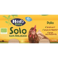 FATER SpA Hero Omogeneizzato Pollo 2 x 80 grammi Best
