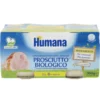 HUMANA ITALIA SpA Humana Omogeneizzato Bio Prosciutto 2 x 80 grammi Best