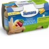 HUMANA ITALIA SpA Humana Omogeneizzato Mela, Banana e Biscotto 2 x 120 grammi New