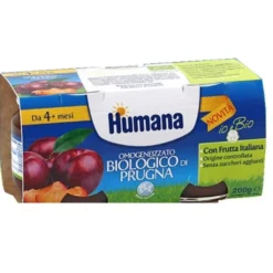 HUMANA ITALIA SpA Humana Omogeneizzato Prugna 2 x 100 grammi Discount