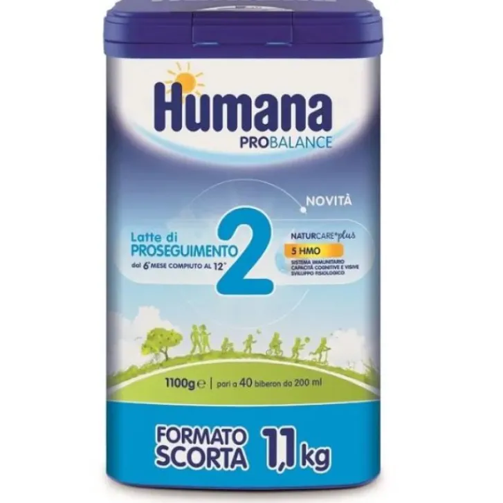 HUMANA ITALIA SpA Humana 2 ProBalance 5 HMO Latte di Proseguimento 1100 g Hot