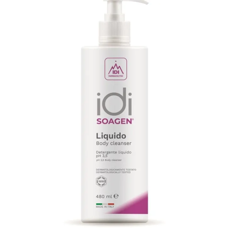 IDI FARMACEUTICI Srl Idi Soagen Liquido Detergente per il Corpo 500 ml Clearance