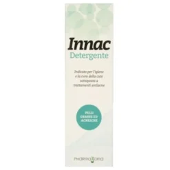 PHARMAROMA 2005 Srl Innac Detergente Viso Pelle Grassa a Tendenza Acneica 200 ml Hot
