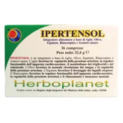 HERBOPLANET Ipertensol 36 Compresse - Integratore Controllo Pressione Colesterolo e Trigliceridi Clearance
