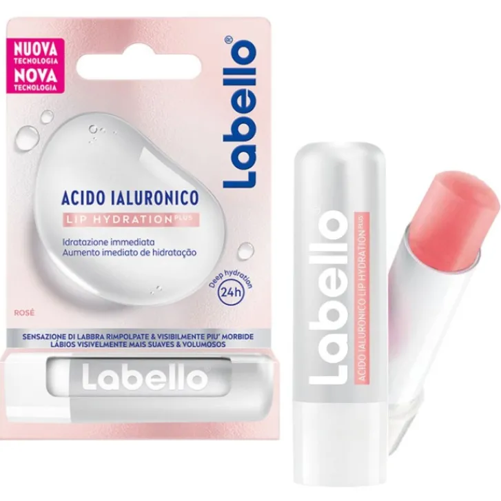 BEIERSDORF SpA Labello Hydratation Plus Burrocacao Labbra all'acido ialuronico 5,2 grammi New