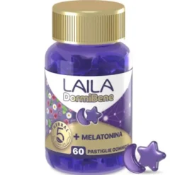 MENARINI OTC Laila Dormibene Gusto Frutti di Bosco 60 Pastiglie Gommose - Integratore Melatonina Sonno e Stress Discount
