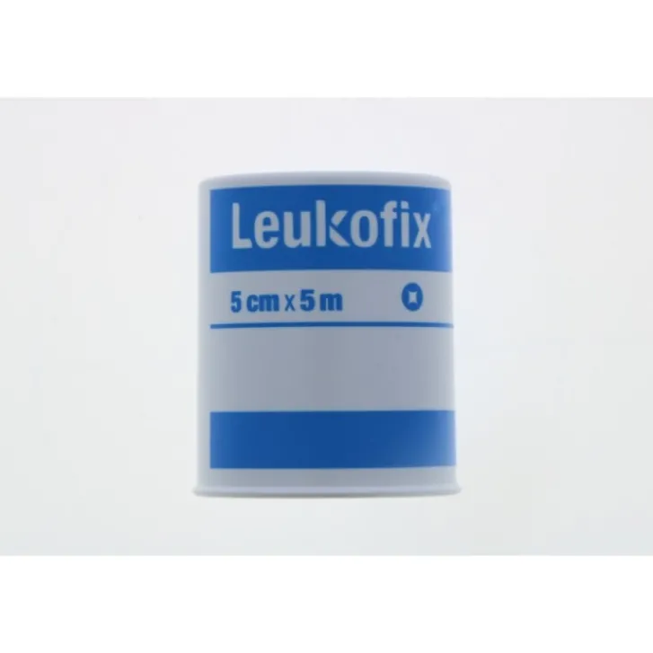 ESSITY ITALY SpA Leukofix Cerotto Rocchetto Trasparente per Fissaggio Cannule 5 m x 5 cm