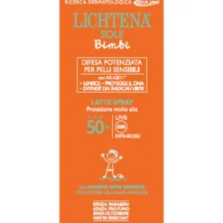 GIULIANI SpA Lichtena Sole Bambini Latte Solare SPF 50+ 200 ml New