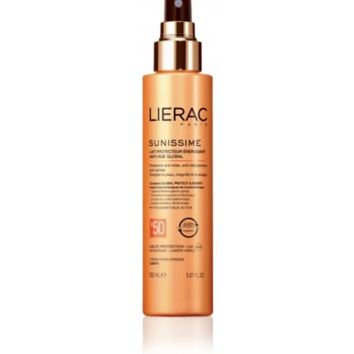 LIERAC Sunissime Latte Solare Corpo SPF 50+ Antieta' Globale 150 ml Hot