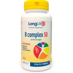 LONGLIFE Srl Longlife B Complex 50 T/R 60 Compresse - Integratore di Vitamine B Complex Clearance