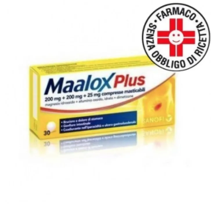 PROGRAMMI SANIT.INTEGRATI Srl Maalox Plus Antiacido Antigonfiore 30 Compresse Masticabili Best