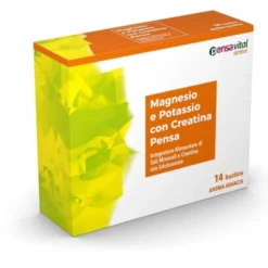 TOWA PHARMACEUTICAL Magnesio e Potassio Pensa 14 Bustine - Integratore Sali Minerali con Creatina Hot