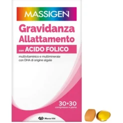 MARCO VITI SPA Massigen DailyVit+ Gravidanza e Allattamento 30 Compresse - Integratore Alimentare