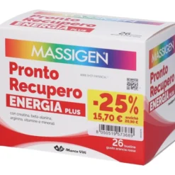 MARCO VITI FARMACEUTICI SpA Massigen Pronto Recupero Energia Plus 26 bustine - Integratore Alimentare Discount
