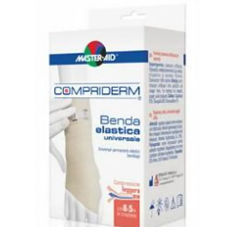 PIETRASANTA Master-Aid Compriderm Benda Elastica Non Adesiva per Uso Leggero Sostegno cm 10 x 5 metri Clearance
