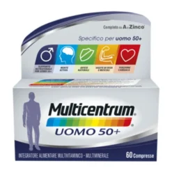HALEON ITALY Srl Multicentrum Uomo 50+ 60 Compresse - Integratore Multivitaminico Outlet