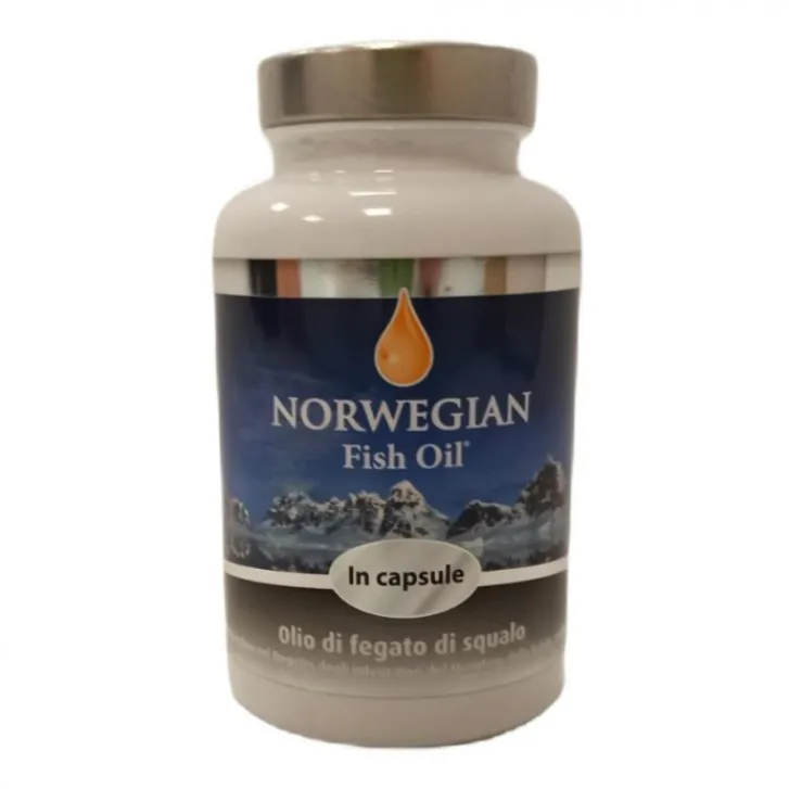 NORWEGIAN FISH OIL AS Norwegian Fish Oil Omega 3 Olio di Fegato di Squalo 120 capsule - Integratore Alimentare Online