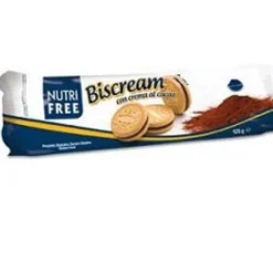NT FOOD Srl Nutrifree Biscream con Crema al Cacao 125 grammi Outlet