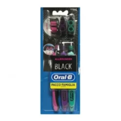 PROCTER & GAMBLE SRL Oral-B Spazzolino Man Robin Hood Nero Pacco Famiglia 3 pezzi Best